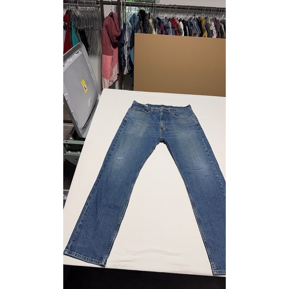 Levis 505 Regular Fit Mens Jeans Blue Straight Leg W34 L28